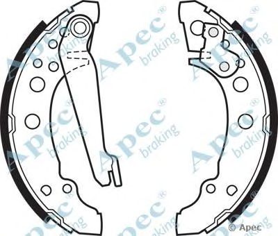 APEC BRAKING shu300 -  Комплект тормозных колодок